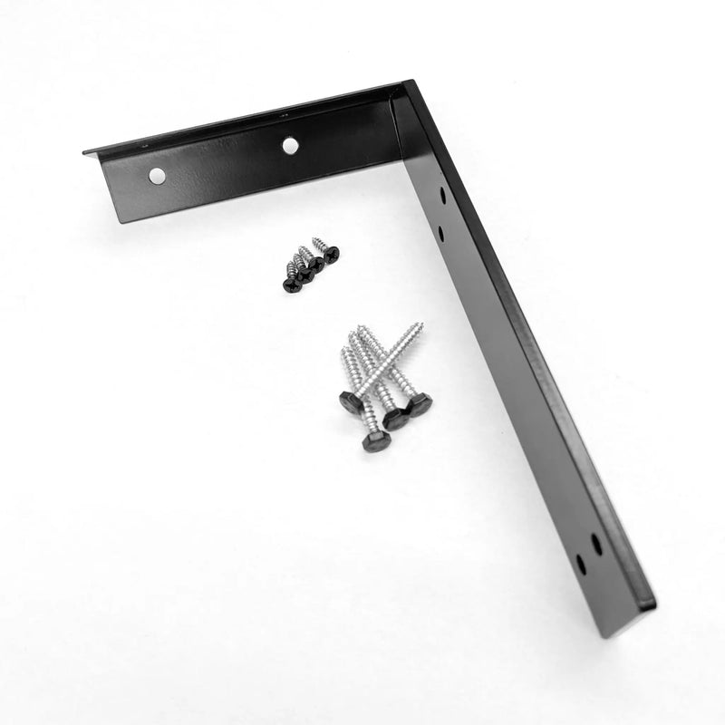 Corner Shelf with Visible Bracket by NookWoodworking
