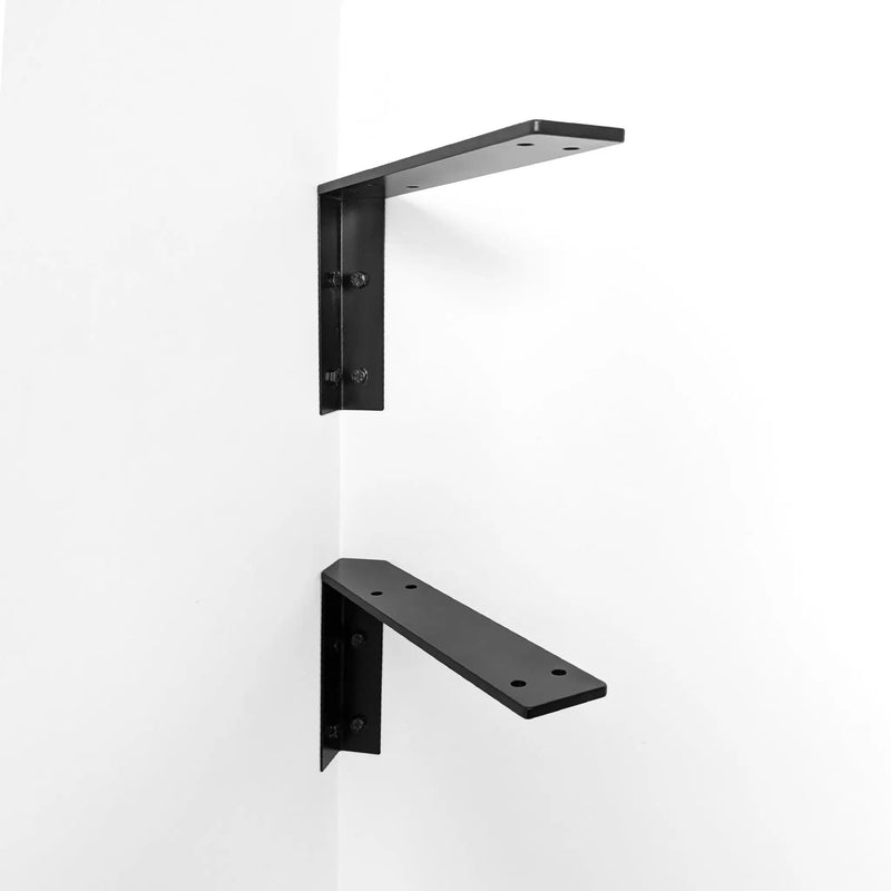 Corner Shelf with Visible Bracket by NookWoodworking