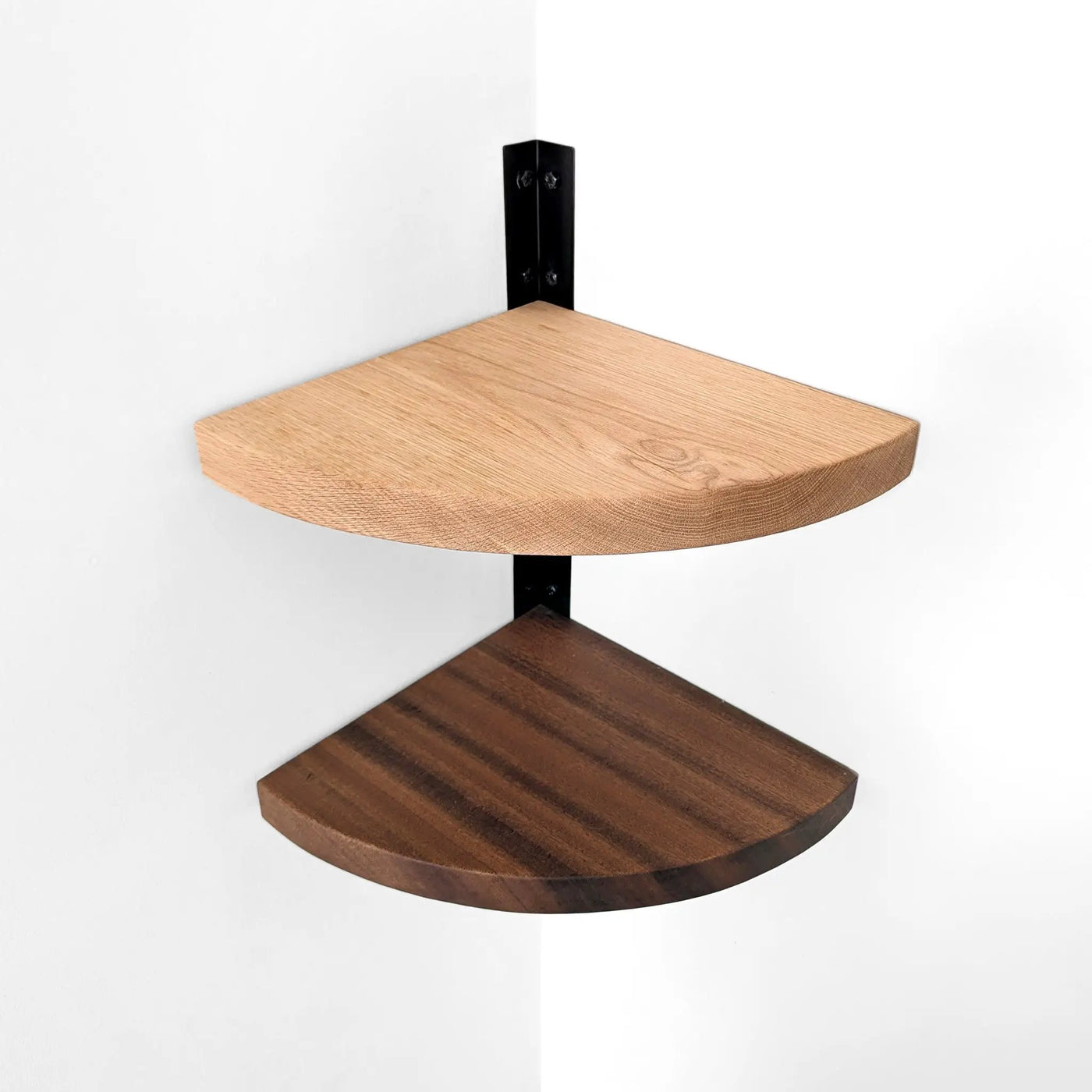 Corner Shelf with Visible Bracket by NookWoodworking