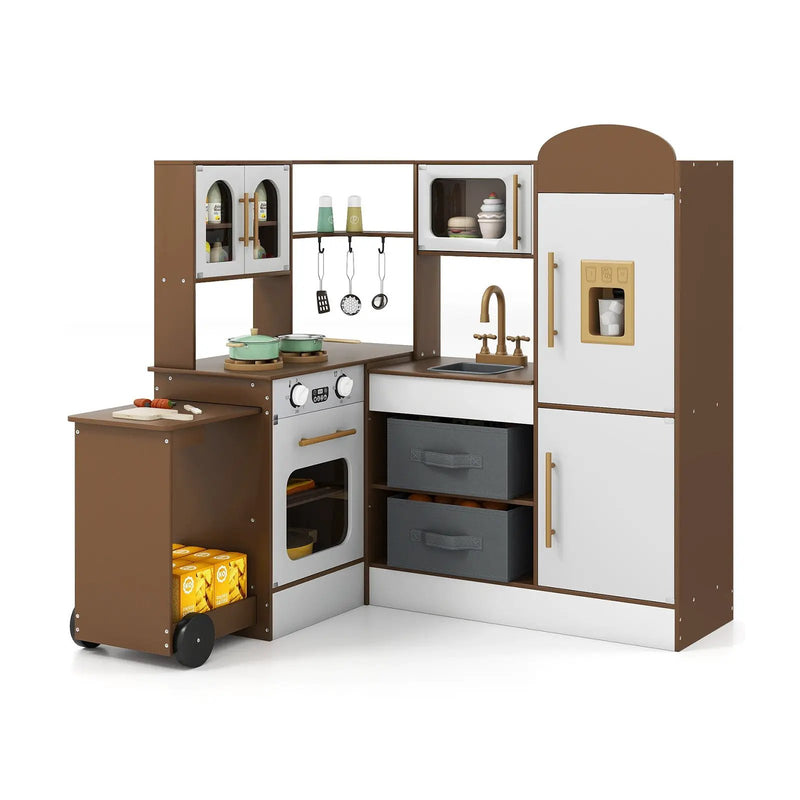 Corner Kitchen with Lights and Sounds for Kids Ages 3+ by DirectDeals