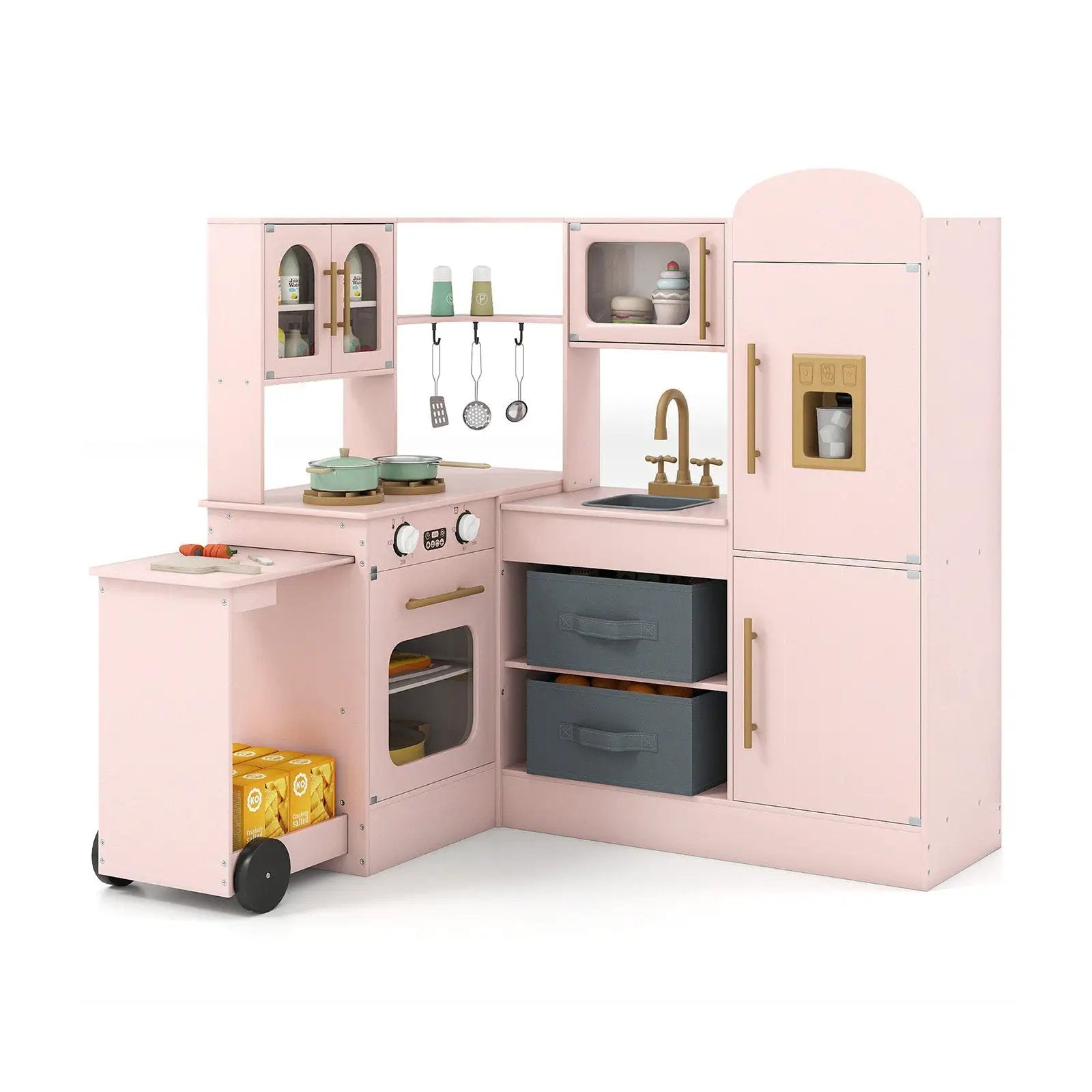 Corner Kitchen with Lights and Sounds for Kids Ages 3+ by DirectDeals