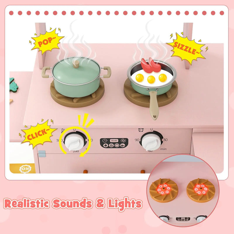 Corner Kitchen with Lights and Sounds for Kids Ages 3+ by DirectDeals