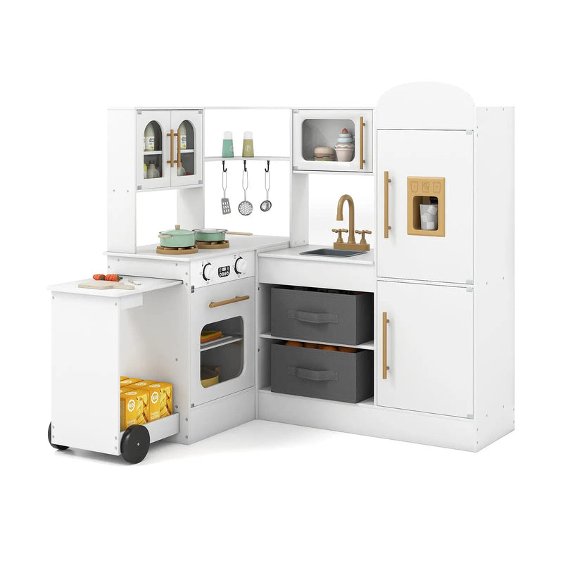 Corner Kitchen with Lights and Sounds for Kids Ages 3+ by DirectDeals