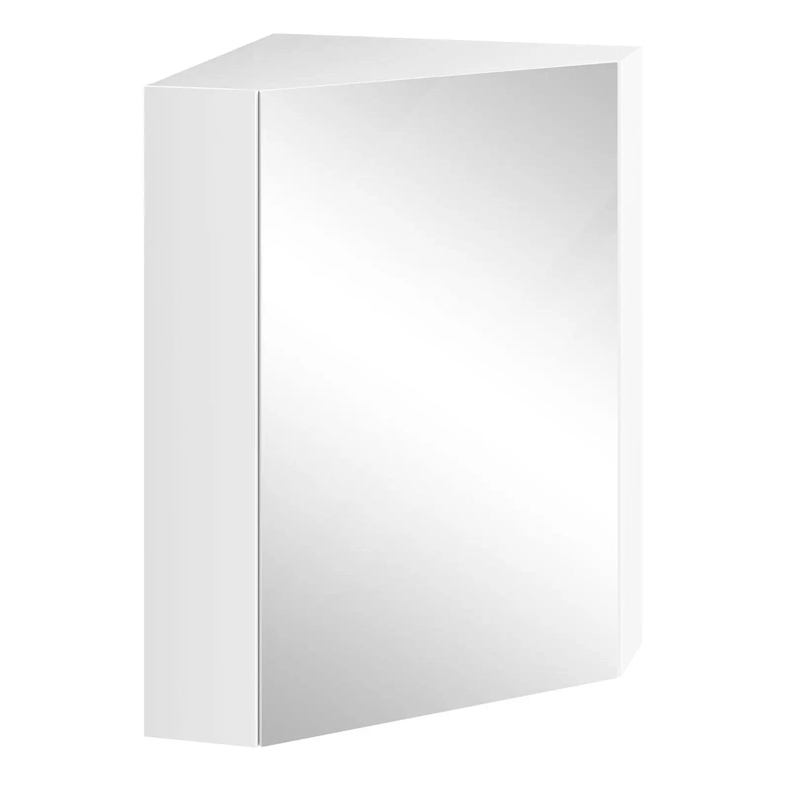 Corner Medicine Cabinet with Mirror with Open Mirror Door and Adjustable Shelf by DirectDeals