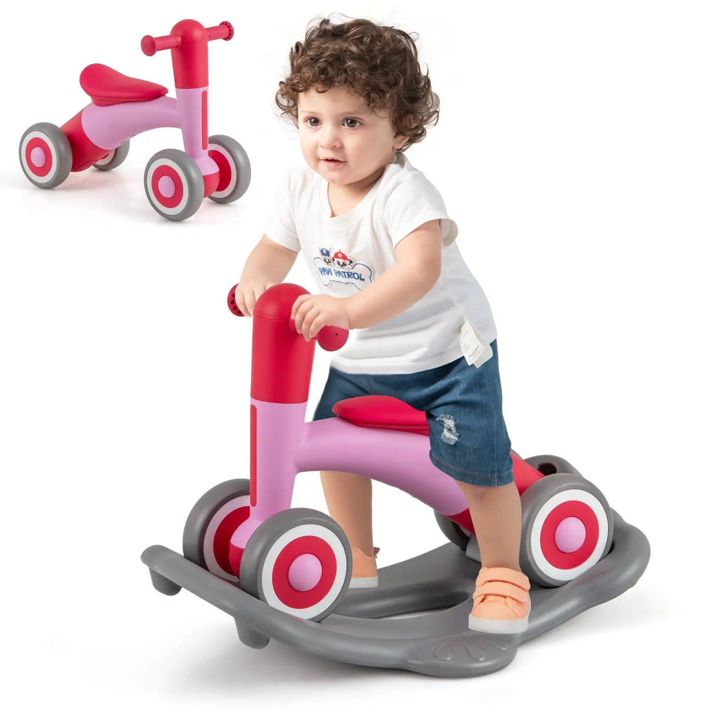 3 in 1 Rocking Horse with Detachable Balance Board and Seat by DirectDeals