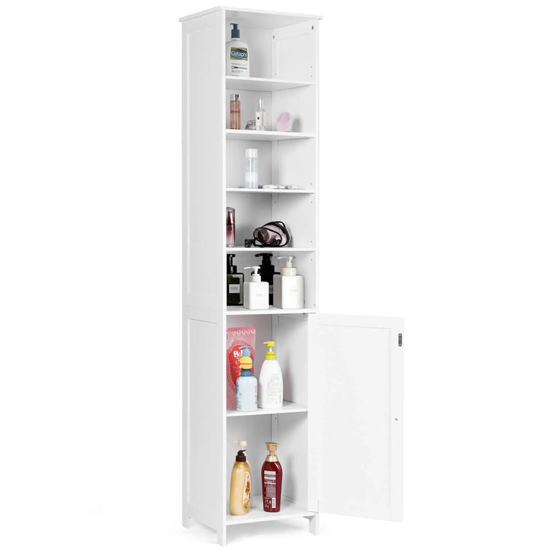 Costway 72 Inches Free Standing Tall Floor Bathroom Storage Cabinet by DirectDeals