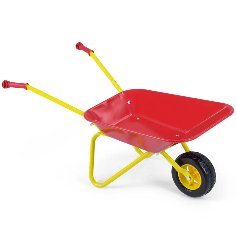 Costzon Kids Wheelbarrow with All-Terrain Wheels-Red by DirectDeals