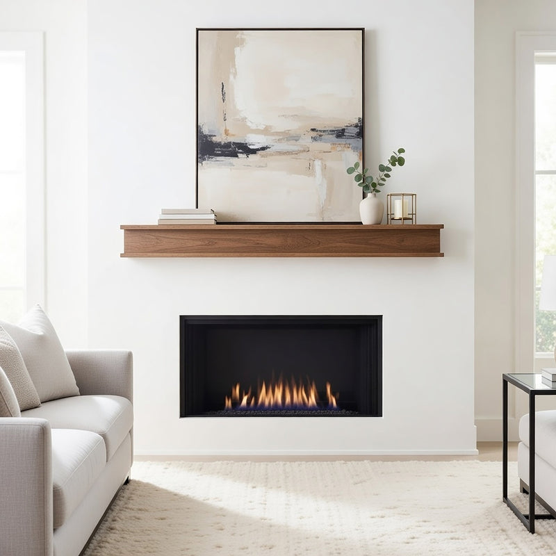 Cottage Fireplace Mantel Shelf – Real Wood by Dogberrycollections