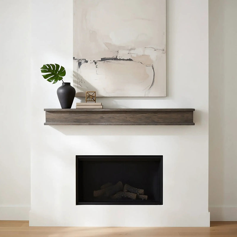 Cottage Fireplace Mantel Shelf – Real Wood by Dogberrycollections