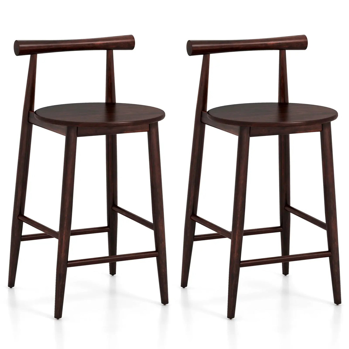 Counter Height Bar Chair Set with Acacia Wood Frame and Supporting Legs by DirectDeals