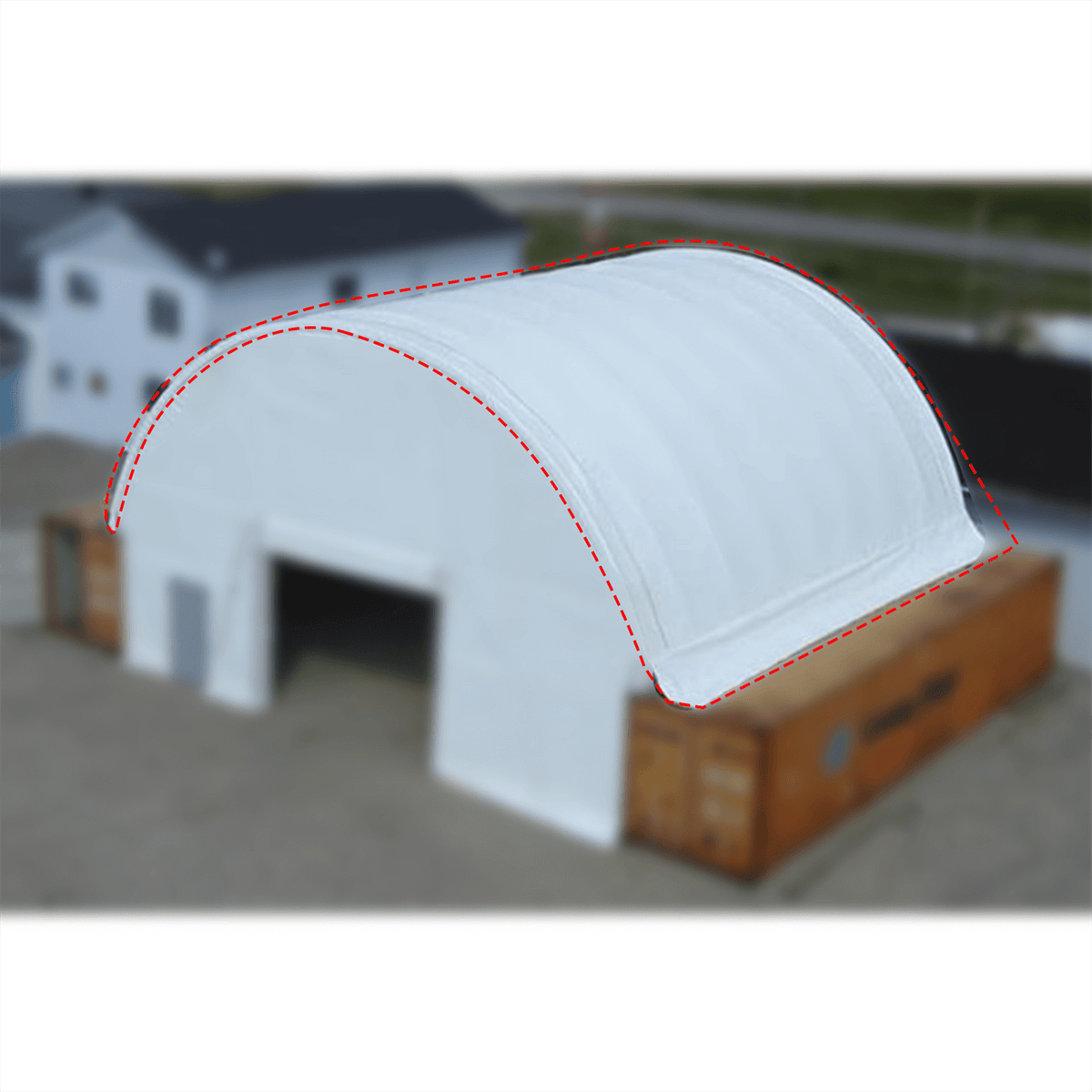 Cover Replacement for Container Shelter 40'x40'x13', photo 3 of 4