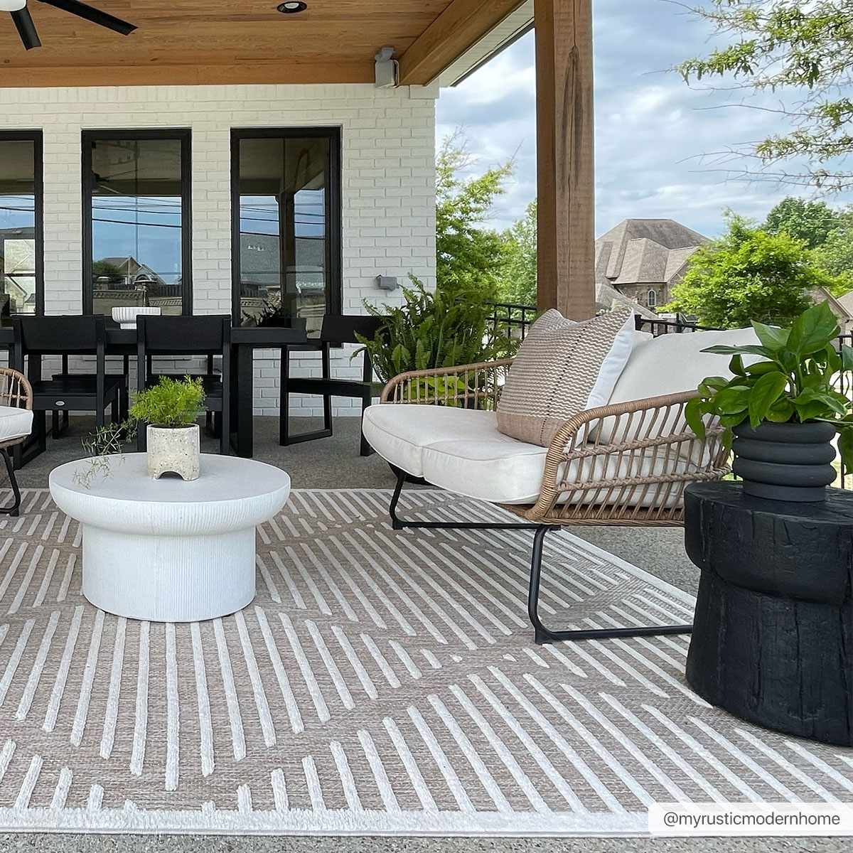 Anah Cream Outdoor Rug by Boutique Rugs