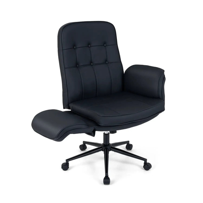 Criss Cross Chair Adjustable Swivel Vanity Chair with 5-Position Armrests by DirectDeals
