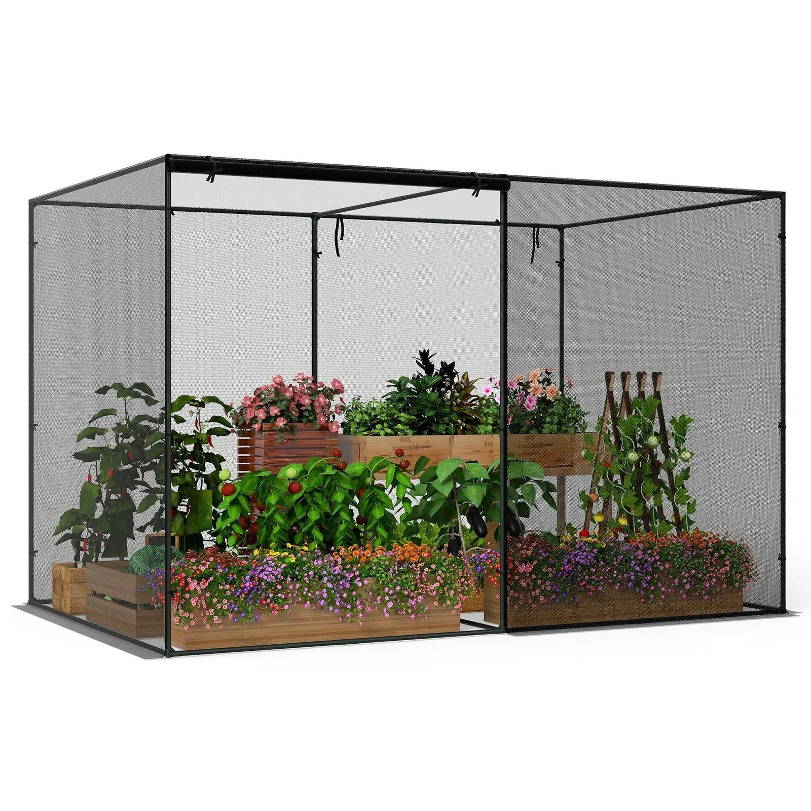 Crop Cages with 6 Ground Nails for Garden Plant by DirectDeals