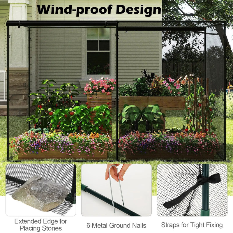 Crop Cages with 6 Ground Nails for Garden Plant by DirectDeals