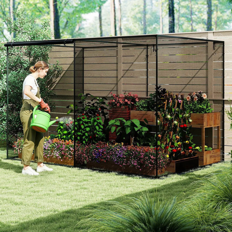 Crop Cages with 6 Ground Nails for Garden Plant by DirectDeals