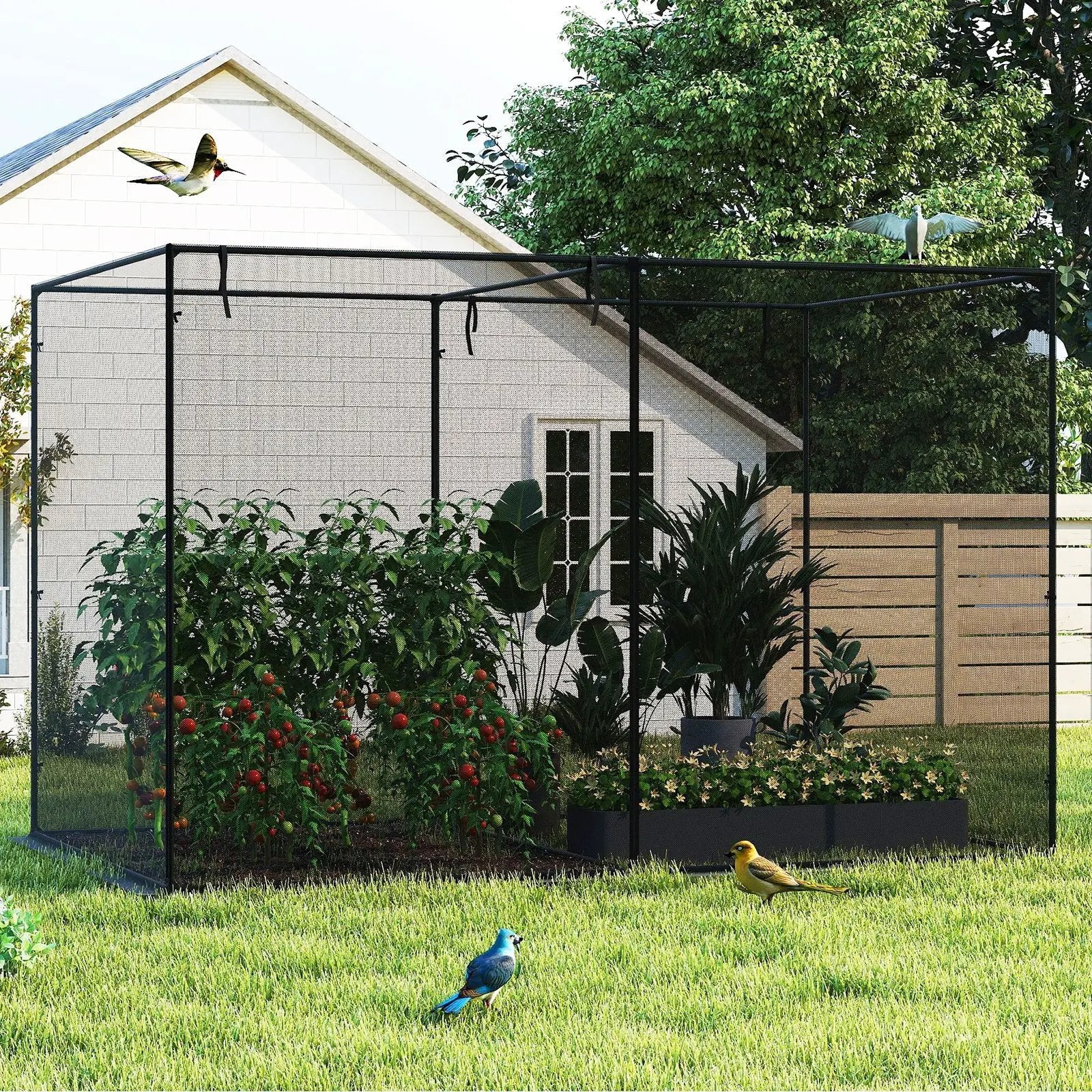 Crop Cages with 6 Ground Nails for Garden Plant by DirectDeals