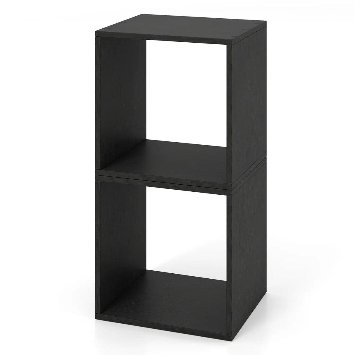 Cube Storage Organizer Set of 2 - Black Modular Bookcase by DirectDeals