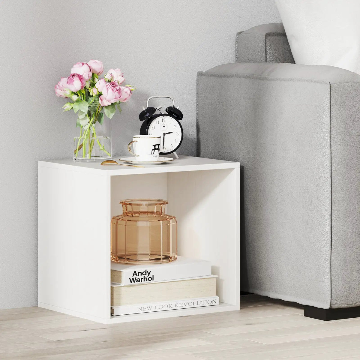 Cube Storage Organizer Stackable Open Book Shelf Wooden Display Shelving Unit by DirectDeals