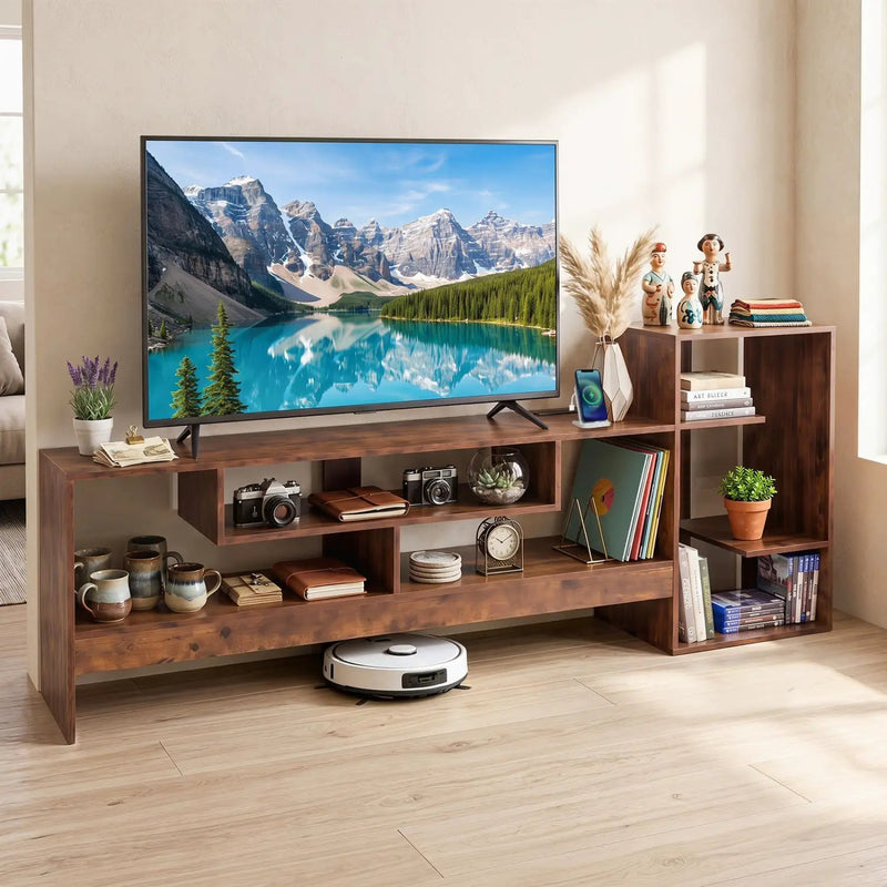 TV Stand for 55 Inch TV with Power Outlets and Storage by DirectDeals
