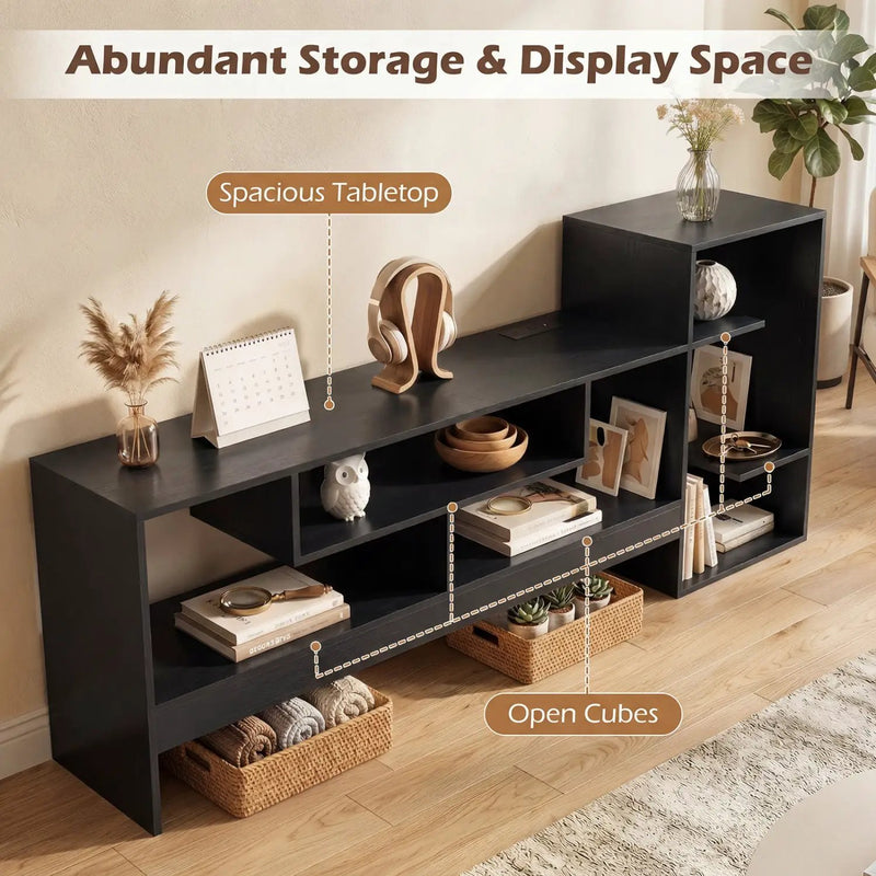 TV Stand for 55 Inch TV with Power Outlets and Storage by DirectDeals