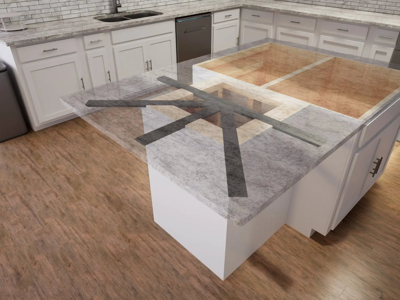 The Original™ Custom Support Brackets by The Original Granite Bracket