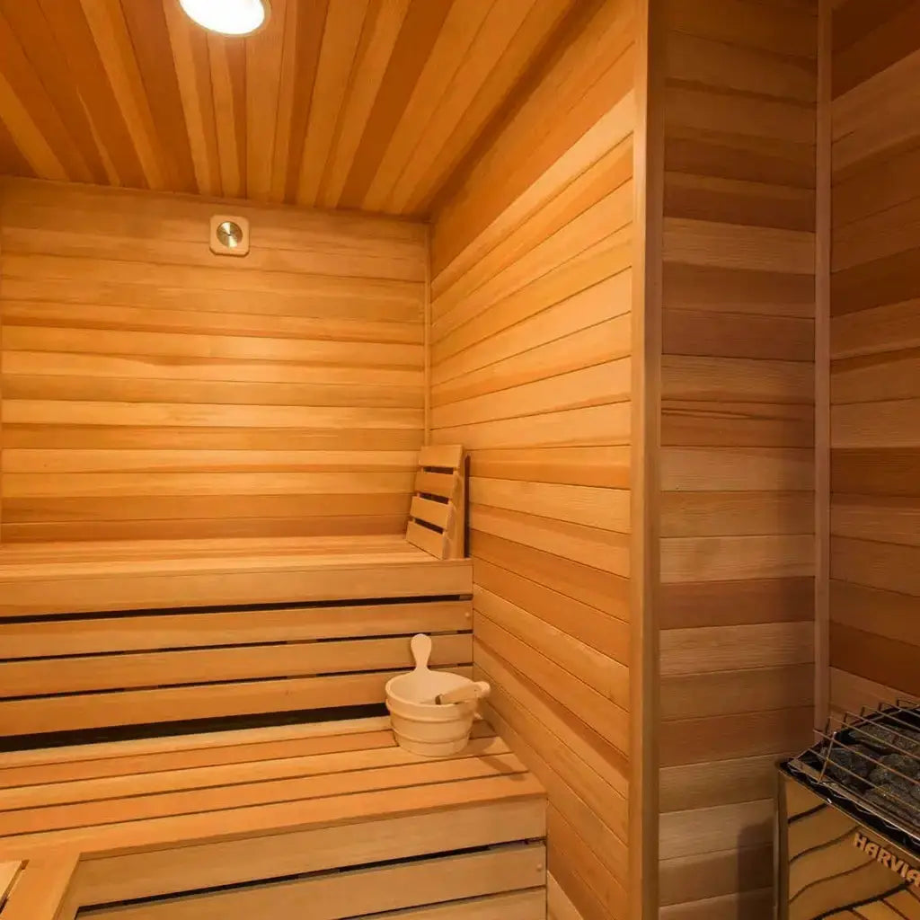 Carbon Smart Saunas - 4' x 5' x 8' - by Finnish Sauna Builders by Finnish Sauna Builders