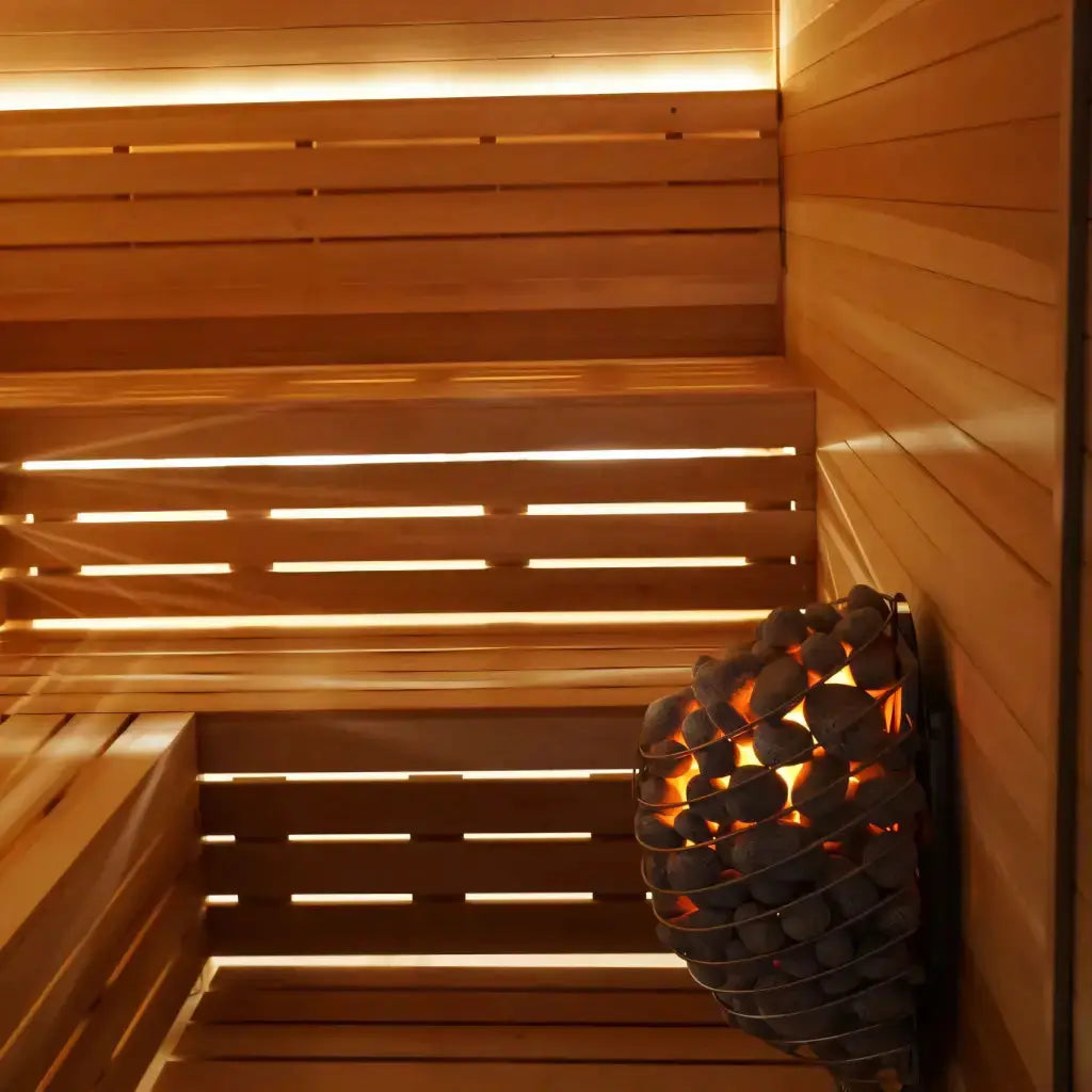 Custom Indoor Sauna Room - 5' x 5' x 8' - Finnish Sauna Builders by Finnish Sauna Builders