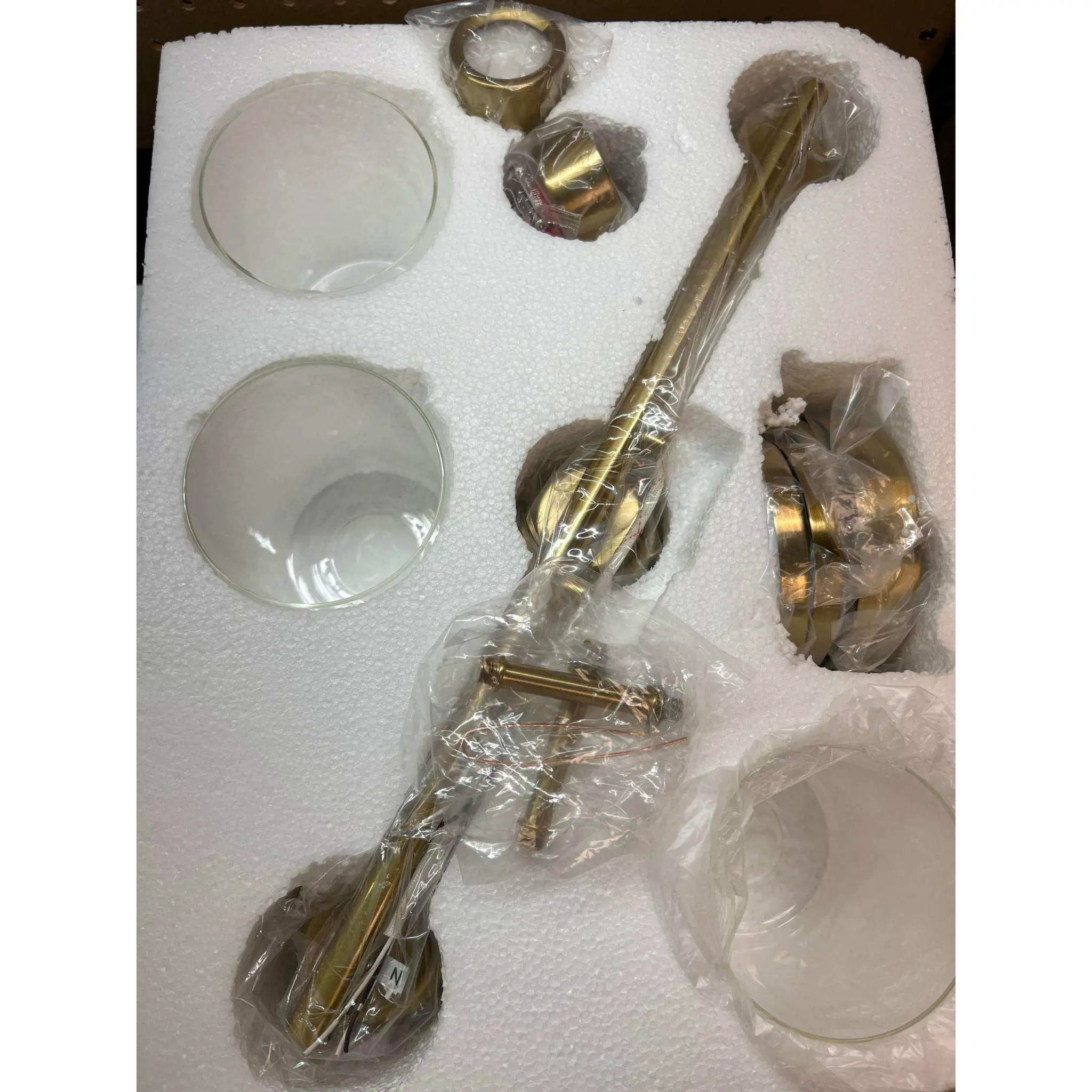 GETINLIGHT Inlight 20 Wide 3 Light Gold Bathroom Vanity Light by Selzalot