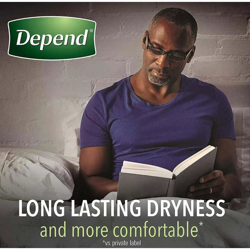 Depend Night Defense Adult Incontinence Underwear for Men, Overnight, Disposable, X-Large, 24 Count (2 Packs of 12) (Packaging May Vary) by Selzalot