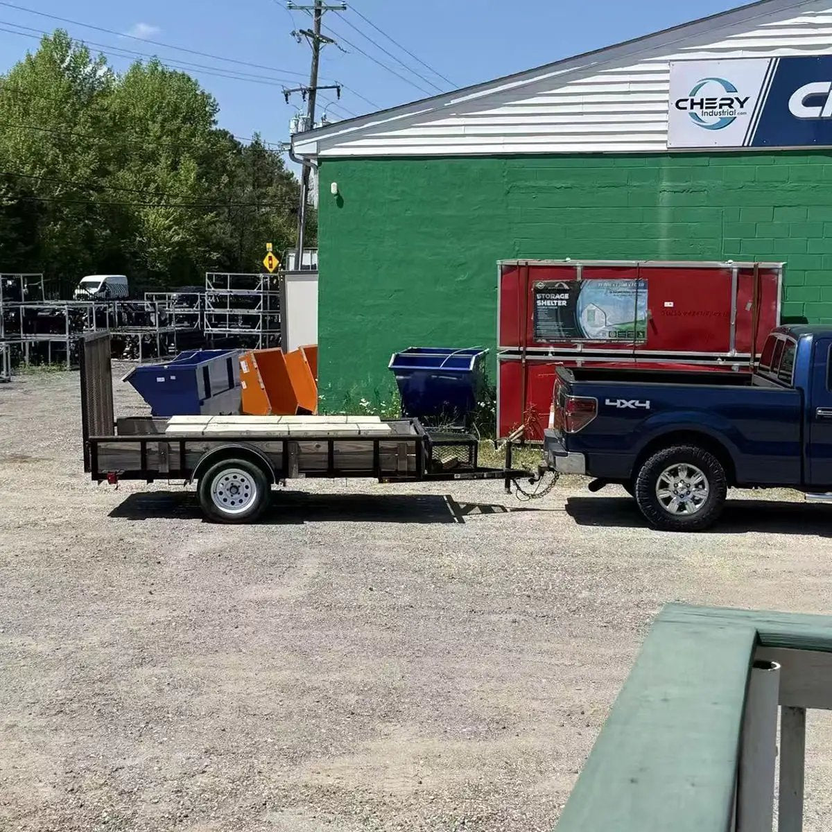 13'x20' Metal Shed with Double Front Doors & Side Entry Door by Chery Industrial