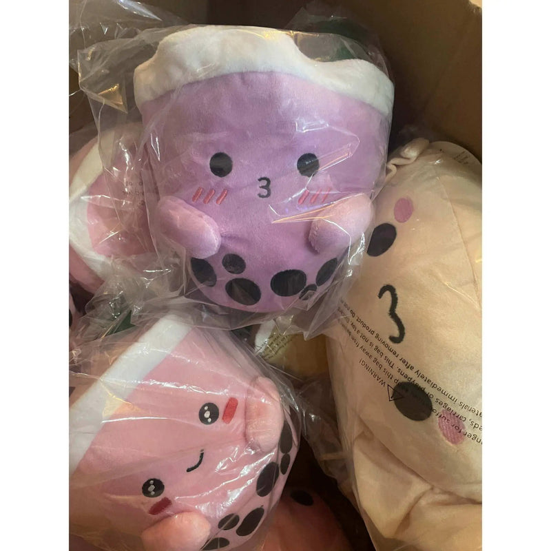ABC Boba Tea Plush Purple Cute Stuffed Animal Toy 10" by Selzalot