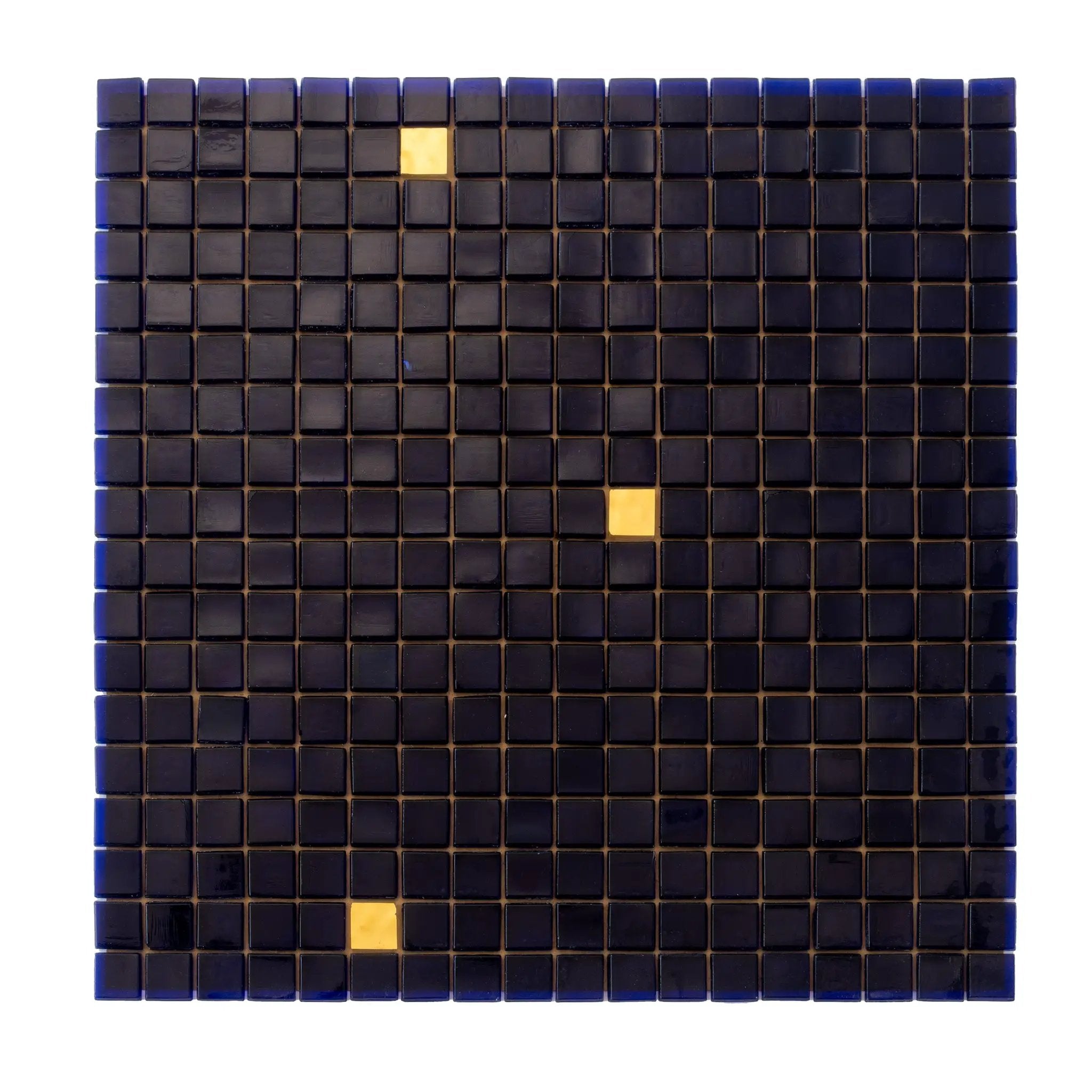 Dark Blue 12x12 Glossy Uniform Square Glass Mosaic Tile (20 pack, 18.69 sq ft/case) by Apollo Tile