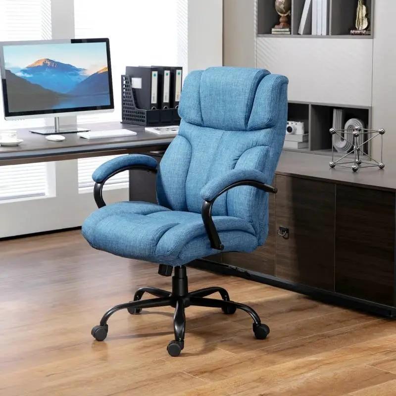 Denim Blue Big/Tall Adjustable Height Office Chair - 500 lbs. Weight Capacity by HomePacific