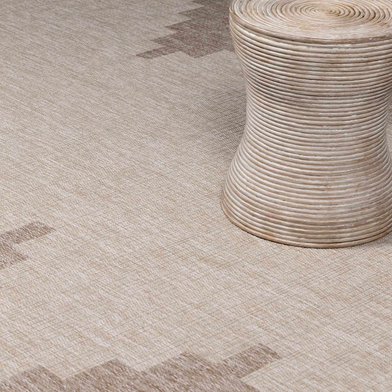 Djugun Beige Indoor & Outdoor Rug by Boutique Rugs