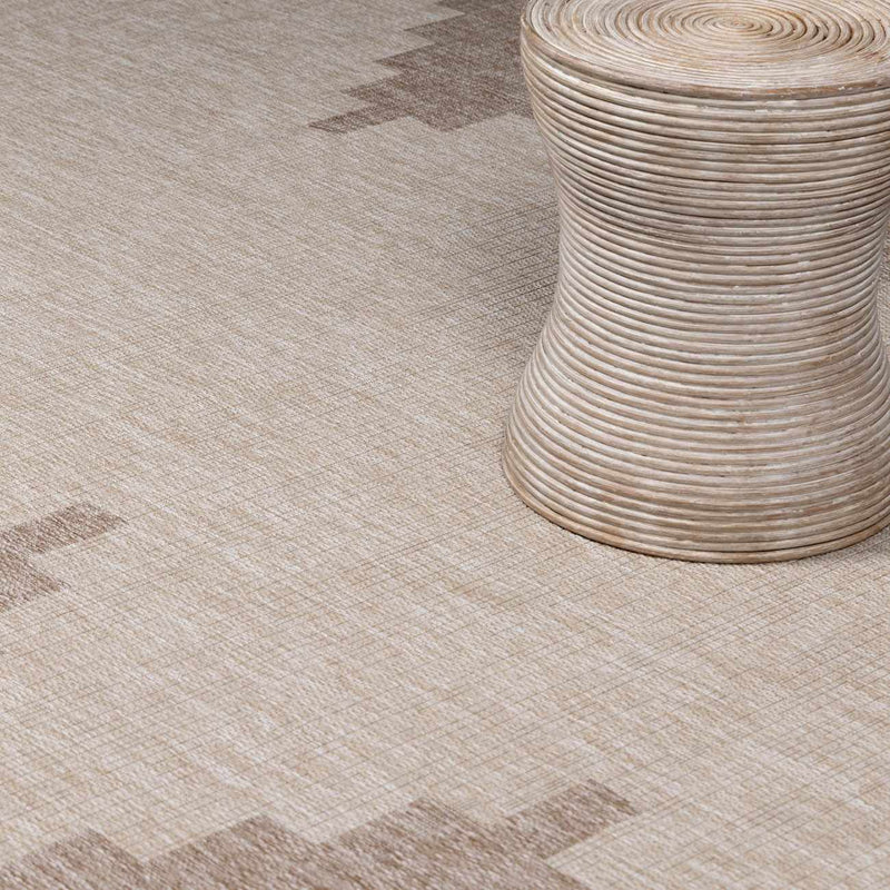 Djugun Beige Indoor & Outdoor Rug by Boutique Rugs