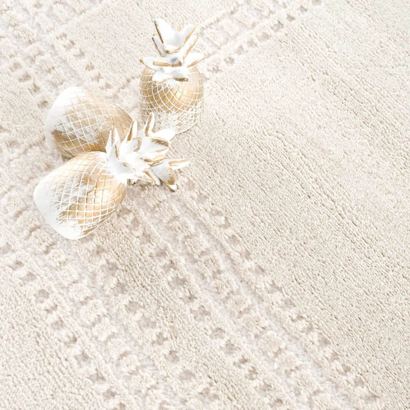 Ryuu Ivory Carved Area Rug by Boutique Rugs