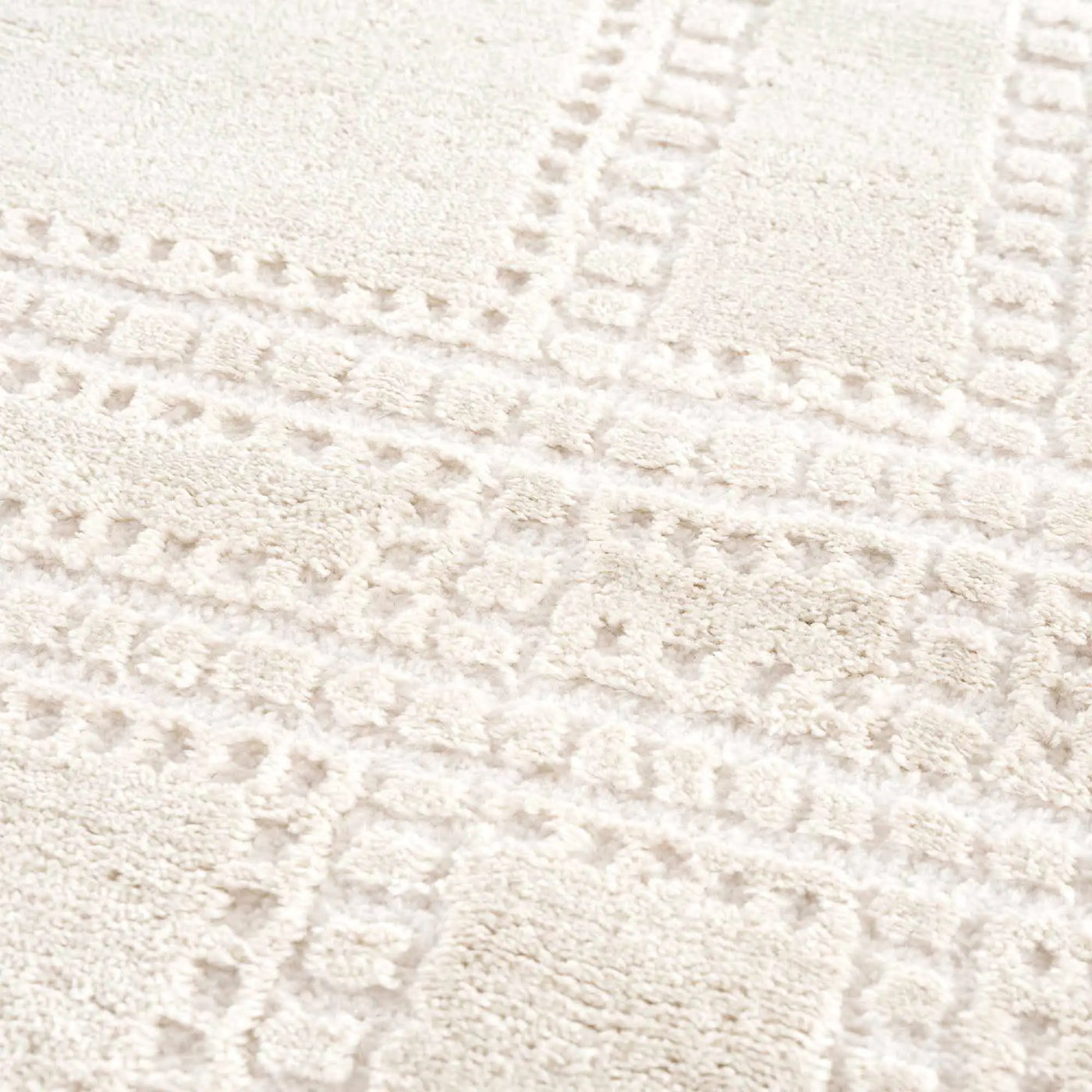 Ryuu Ivory Carved Area Rug by Boutique Rugs
