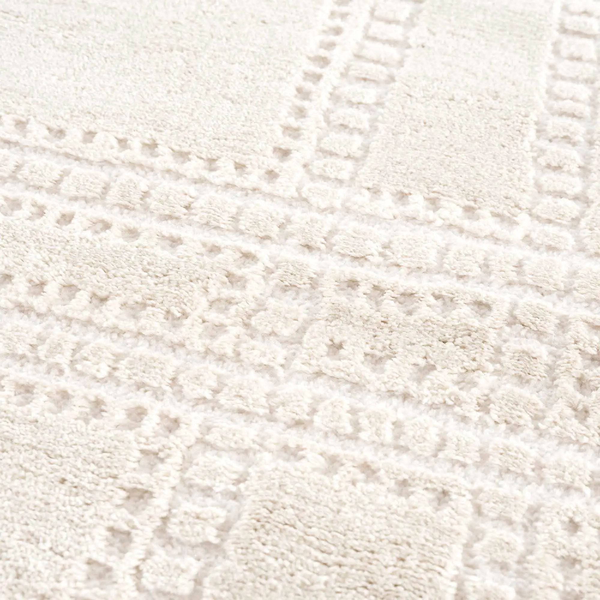 Ryuu Ivory Carved Area Rug by Boutique Rugs