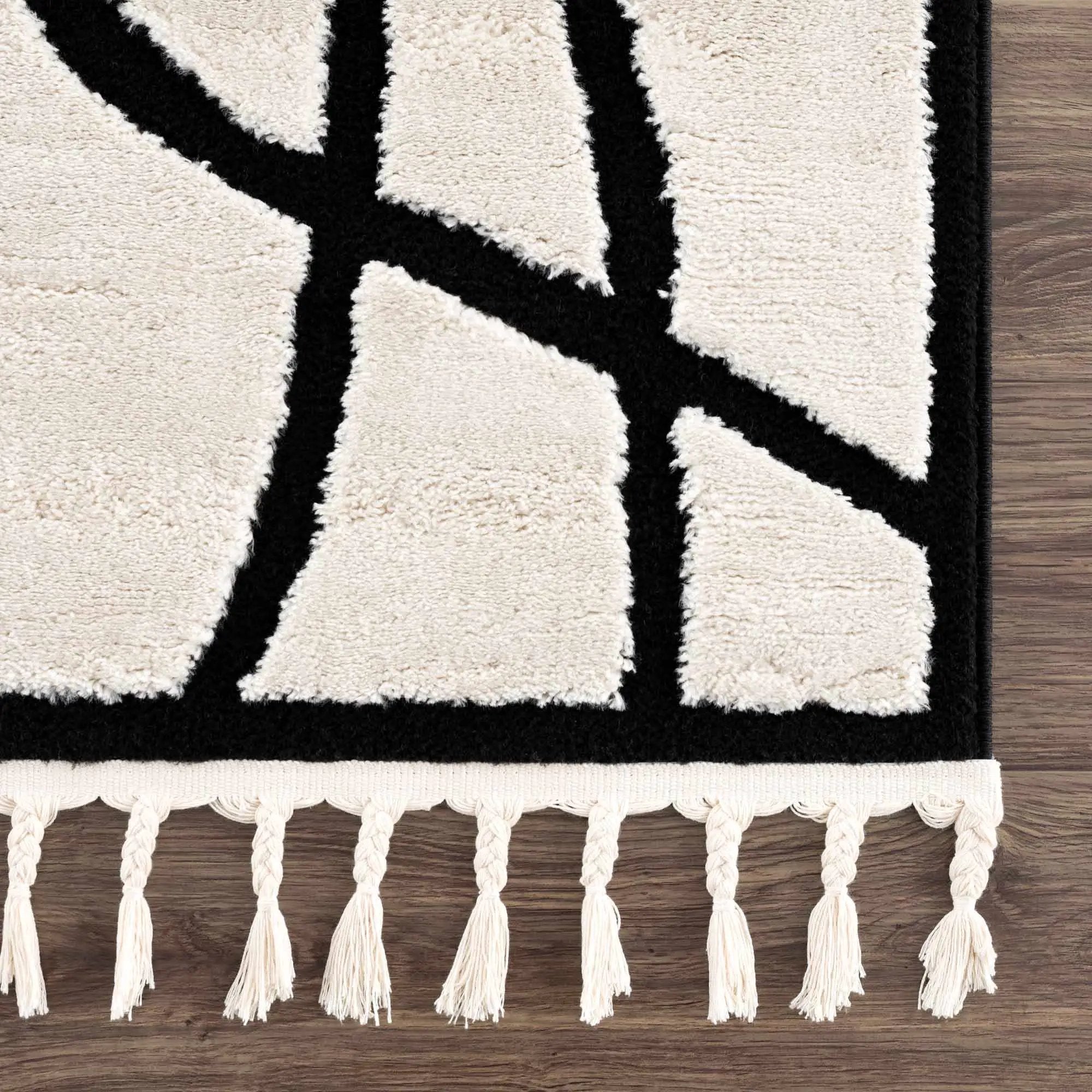 Azana Black & White Area Rug by Hauteloom