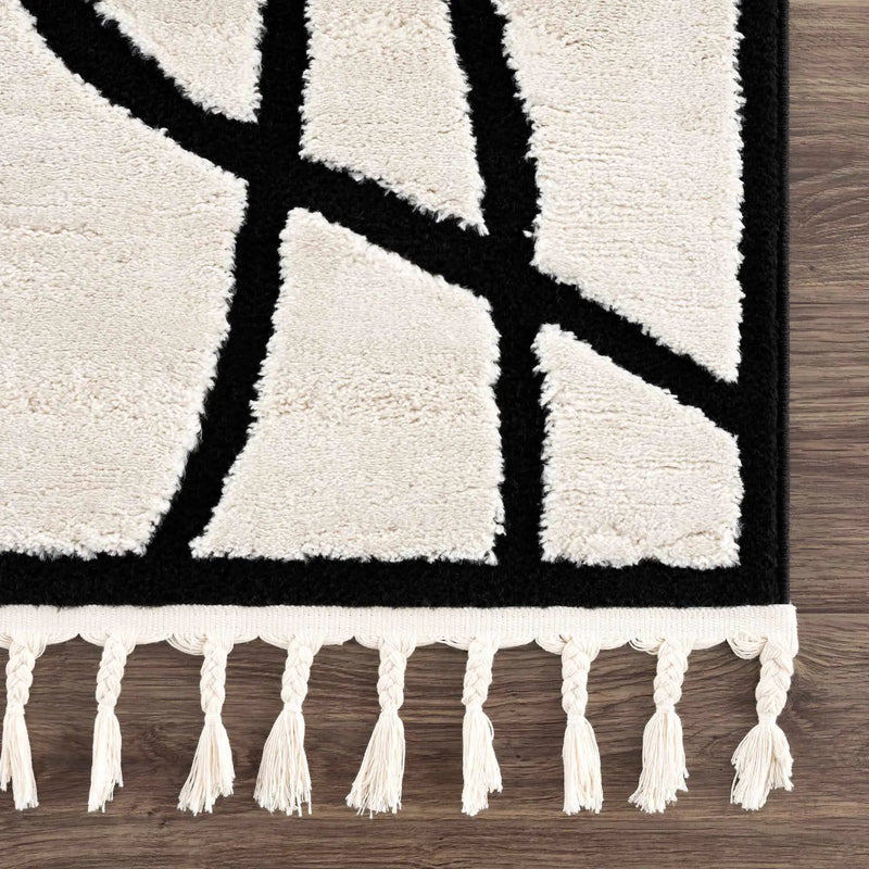 Azana Black & White Area Rug by Hauteloom