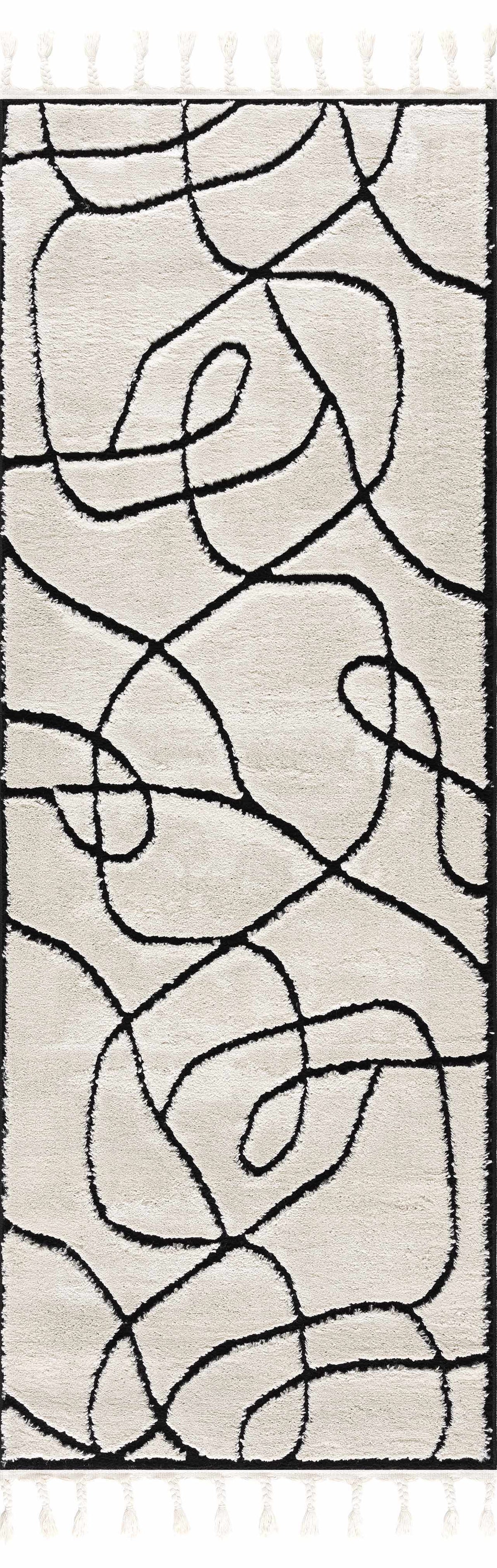 Azana Black & White Area Rug by Hauteloom