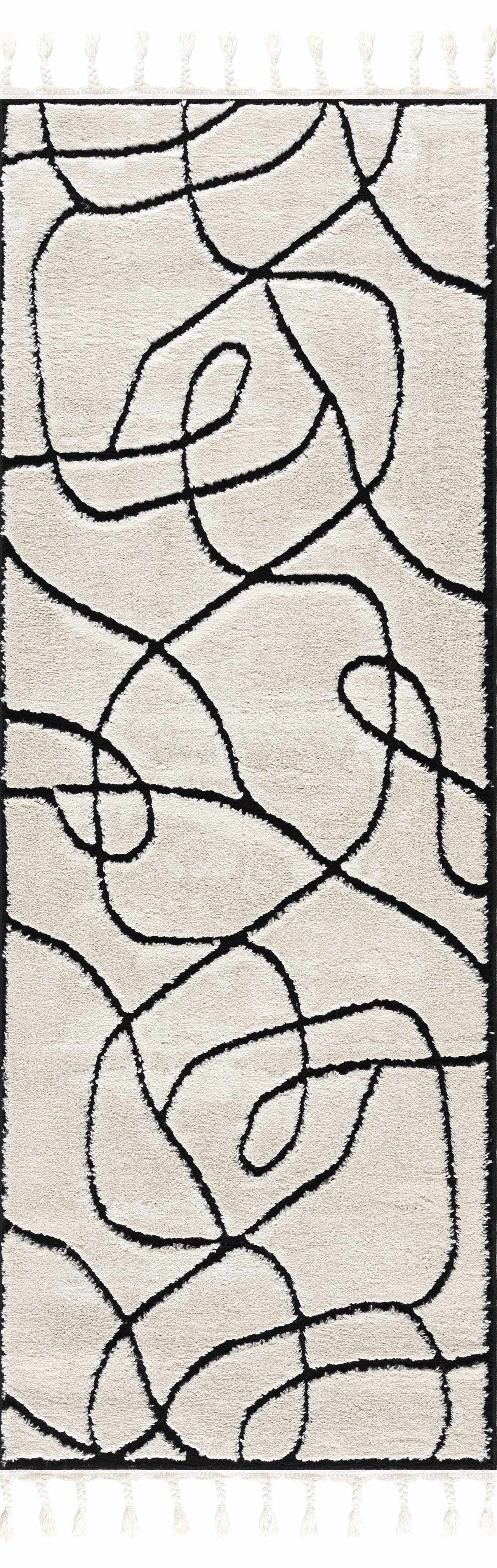 Azana Black & White Area Rug by Hauteloom