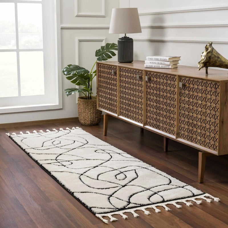 Azana Black & White Area Rug by Hauteloom