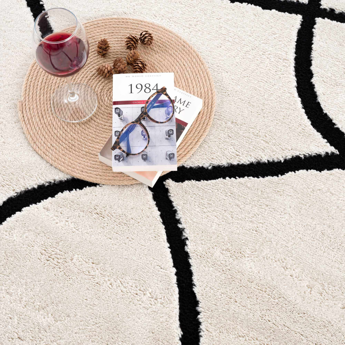 Azana Black & White Area Rug by Boutique Rugs
