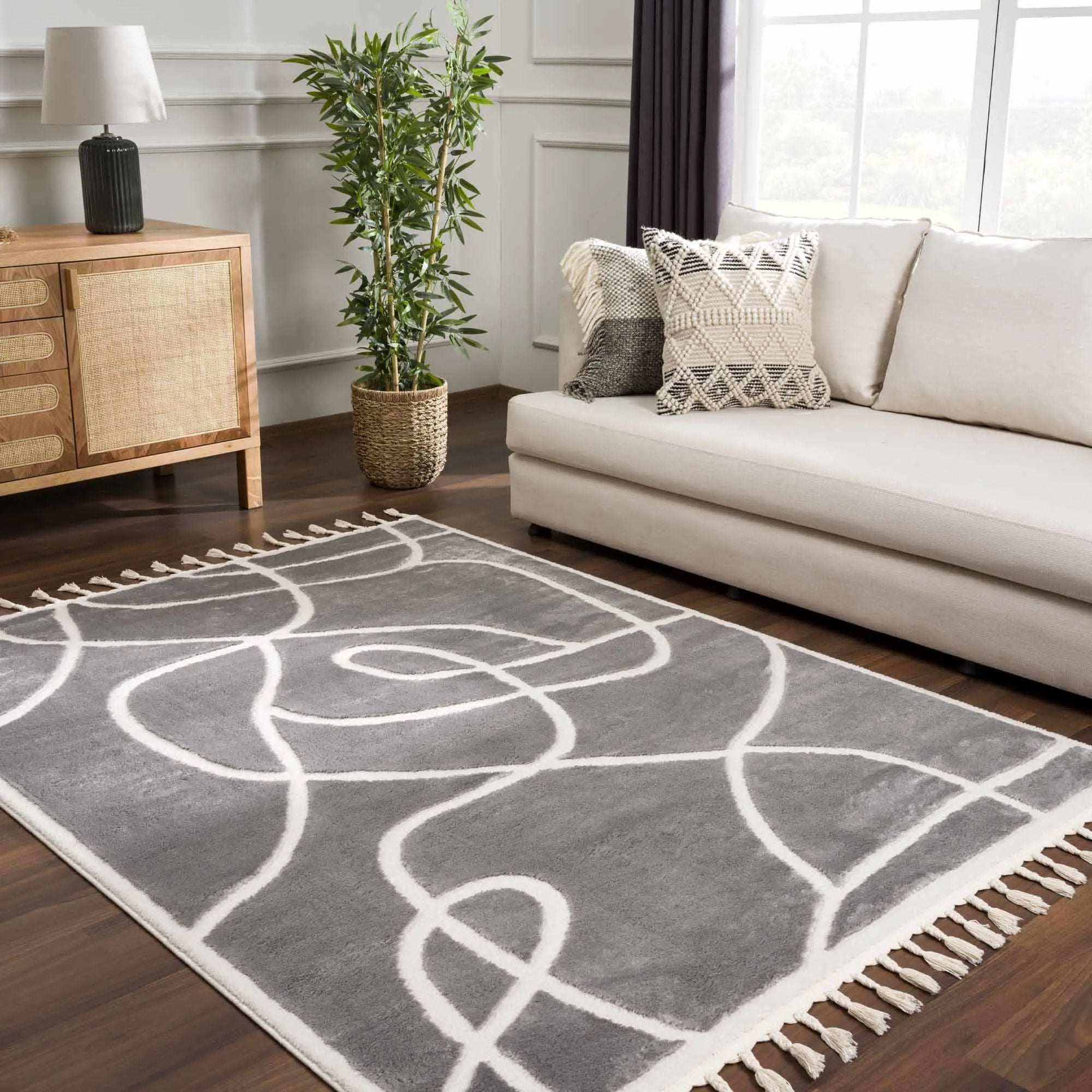 Azana Modern Gray Area Rug - Clearance by Boutique Rugs