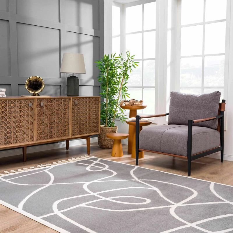 Azana Modern Gray Area Rug - Clearance by Boutique Rugs
