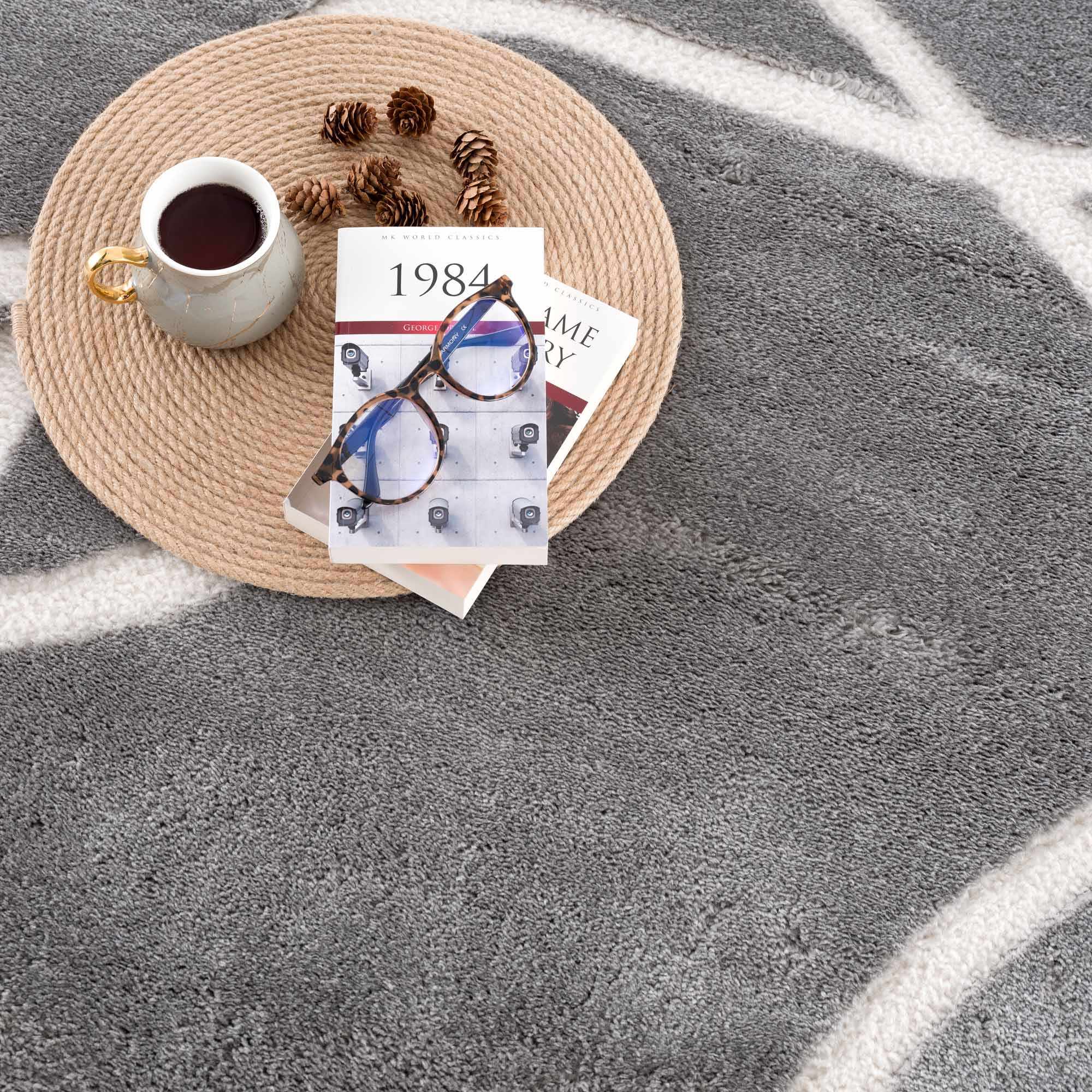 Azana Gray Area Rug by Hauteloom