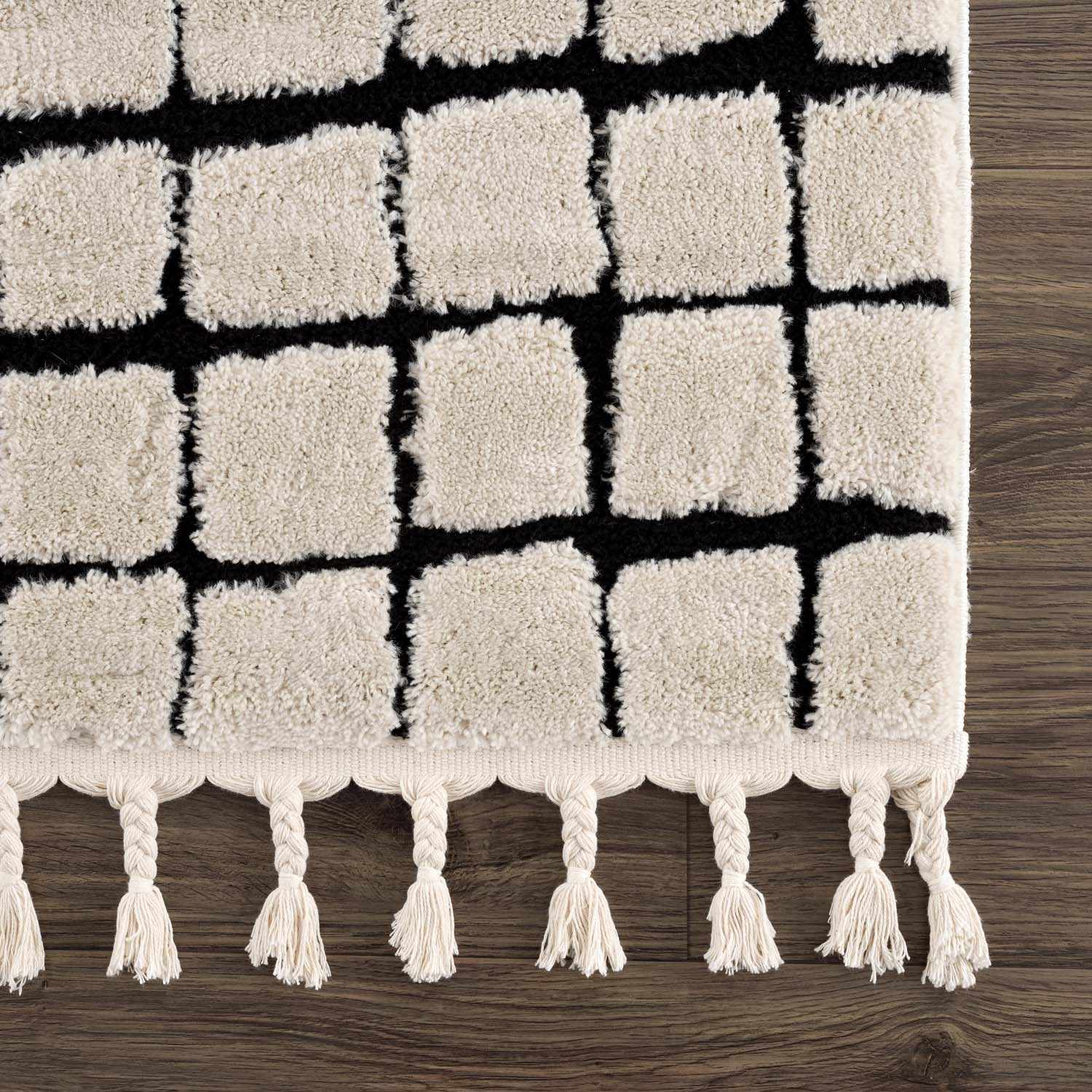 Teshi Checkered Area Rug - Clearance by Boutique Rugs