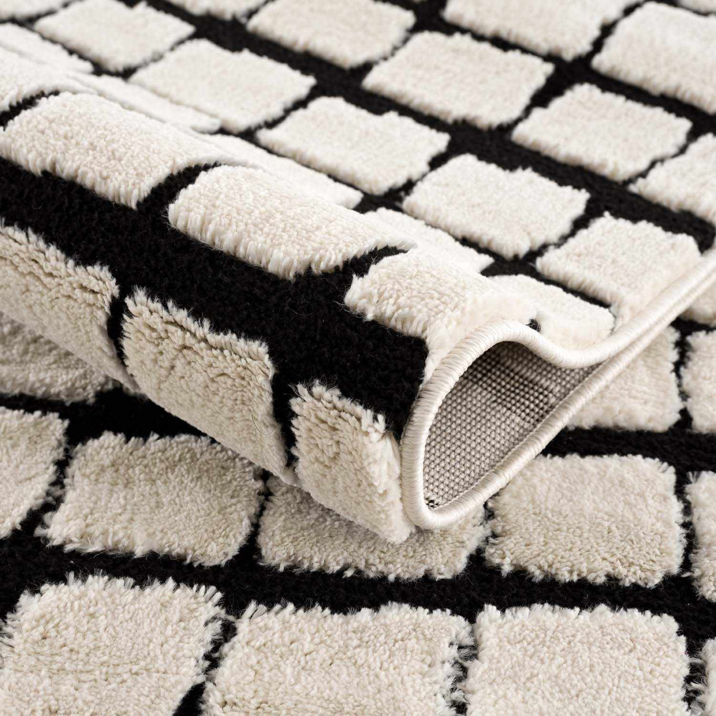 Teshi Checkered Area Rug - Clearance by Boutique Rugs